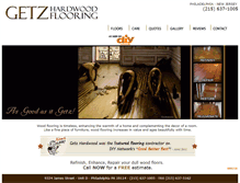 Tablet Screenshot of getzhardwoodfloors.com